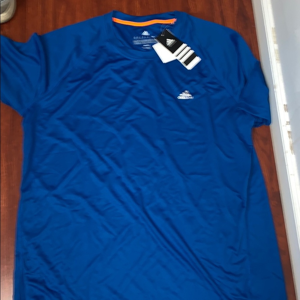 💙💙Adidas  blue sport shirt XL